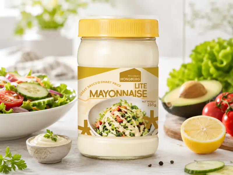 Lite majonez w szklanej butelce