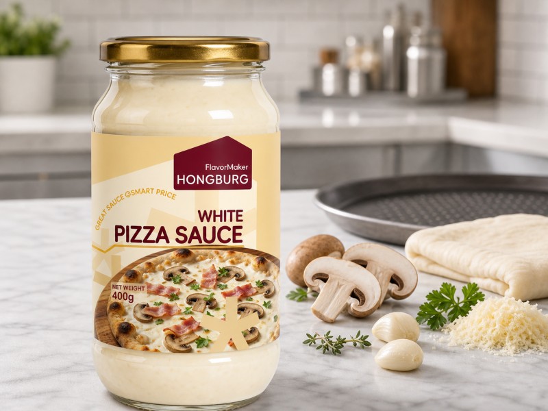 Gładki kremowy biały sos do pizzy